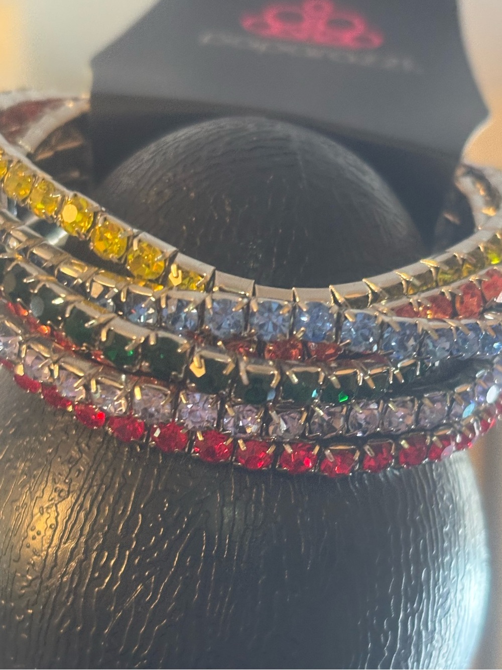 Paparazzi Multicolor Crystal Tennis Bracelet Set - Women